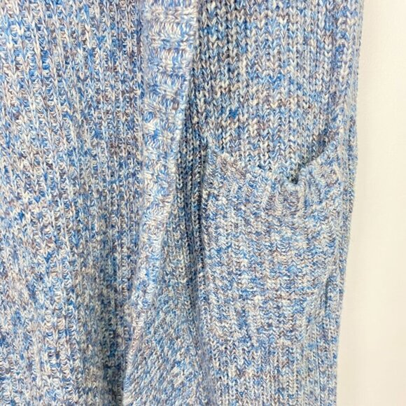 Cabi Blue Knit Long Duster Open Front Sleeveless Cardigan - Picture 4 of 13